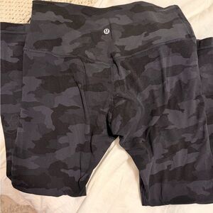lululemon athletica Black Camo Leggings
